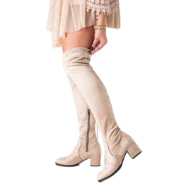 TRENDI Casual Suede Musketeers beige