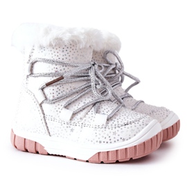 PE1 Warm Snow Boots With Fur White Stars