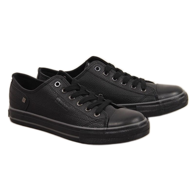 Low-top eco leather Big Star M INT1554B black sneakers Low-top eco leather Big Star M INT1554B black sneakers