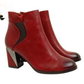 Boots on a decorative post, insulated Jezzi W JEZ251A burgundy black red Boots on a decorative post, insulated Jezzi W JEZ251A burgundy black red