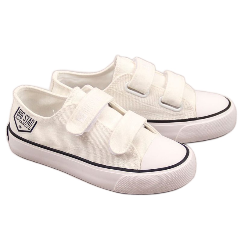 Low sneakers with Velcro Big Star Jr. FF374061 white