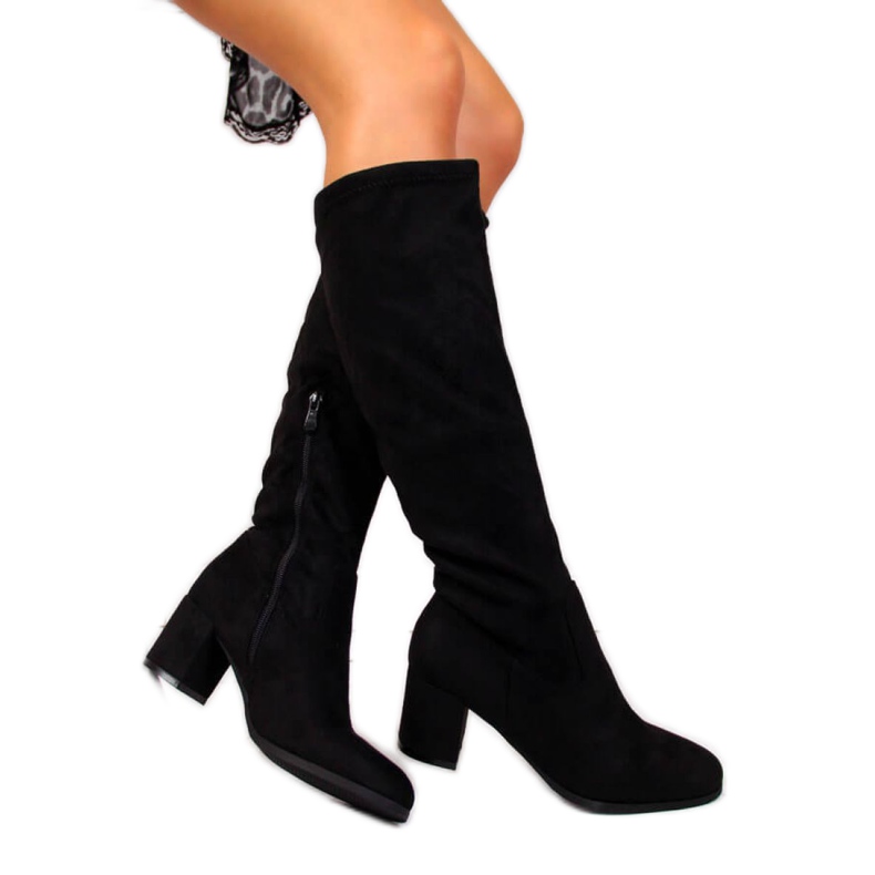 Vinceza W JAN34A insulated turn-up boots black