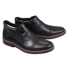 Comfortable leather boots M Rieker 15381-00 black