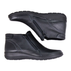 Comfortable insulated leather boots W Helios 642 grey