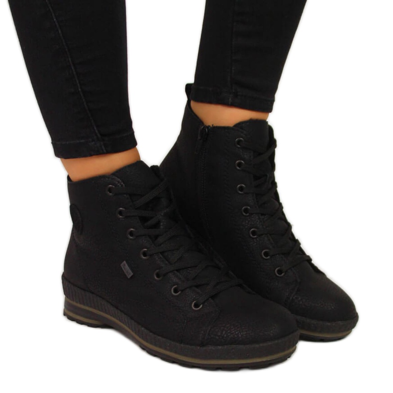 Rieker W Z2400 black comfortable hiking boots Rieker W Z2400 black comfortable hiking boots
