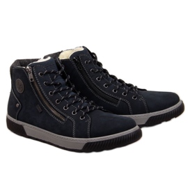 Insulated boots Rieker 38920 M navy blue