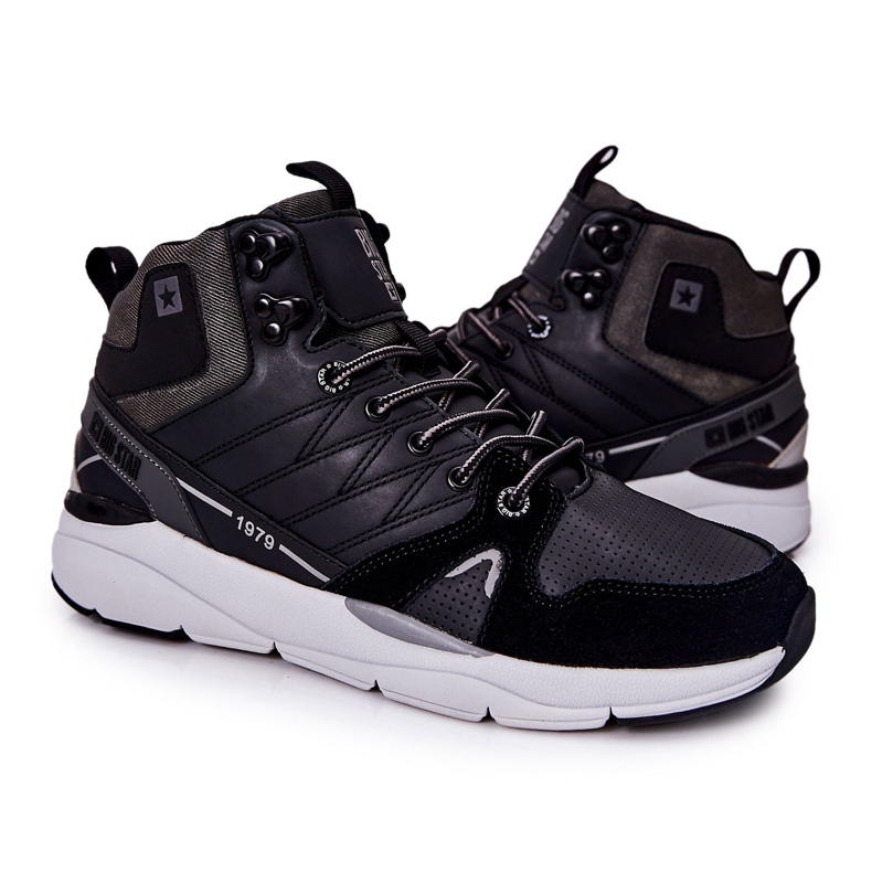 High Sport Men's Shoes Big Star II174223 Black