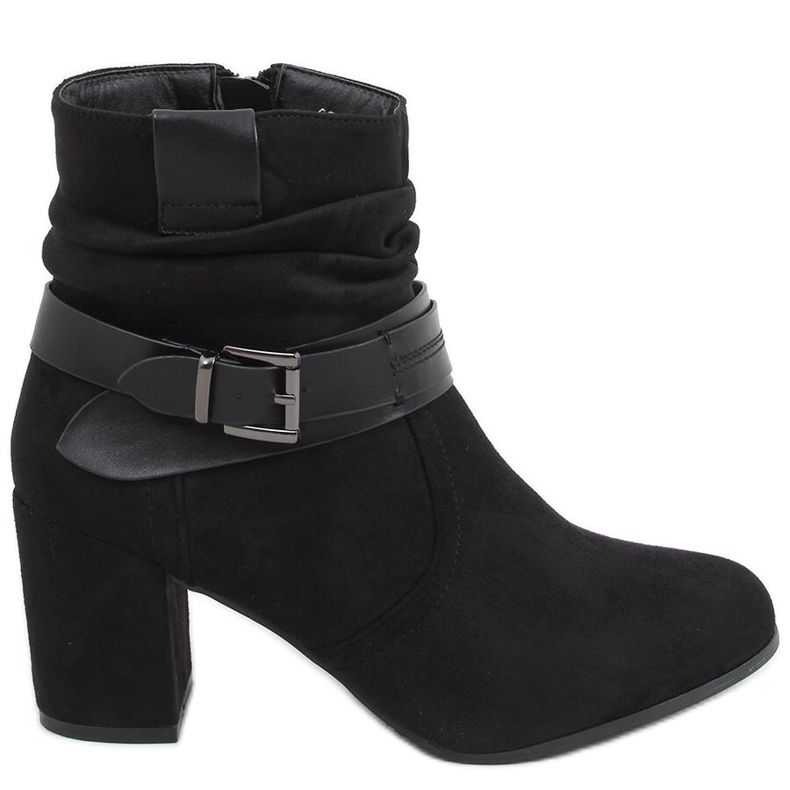 Terr Black heeled suede boots Terr Black heeled suede boots