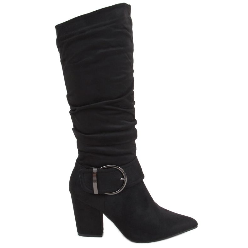 Kristin Black high-heeled boots