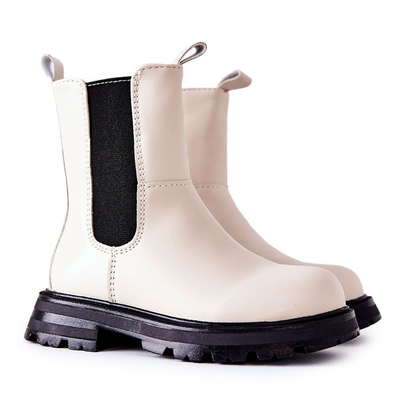 FR1 Children's Warm Boots Beige Alanya black