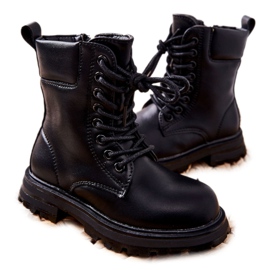 FR1 Classic Children's Black Boots With Zipper Clarika