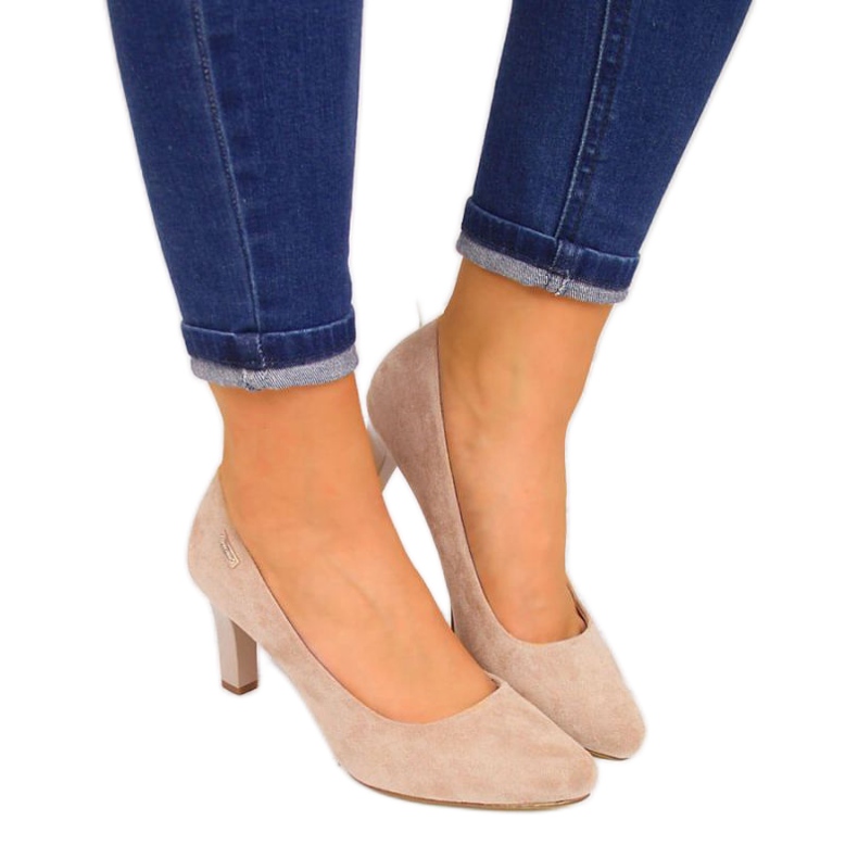 Pumps on the post Sergio Leone W SK39X beige