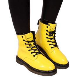 Lacquered leather boots Goe W II2N4054 yellow Lacquered leather boots Goe W II2N4054 yellow