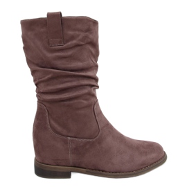 Boots on a hidden wedge Sylla Khaki Boots on a hidden wedge Sylla Khaki