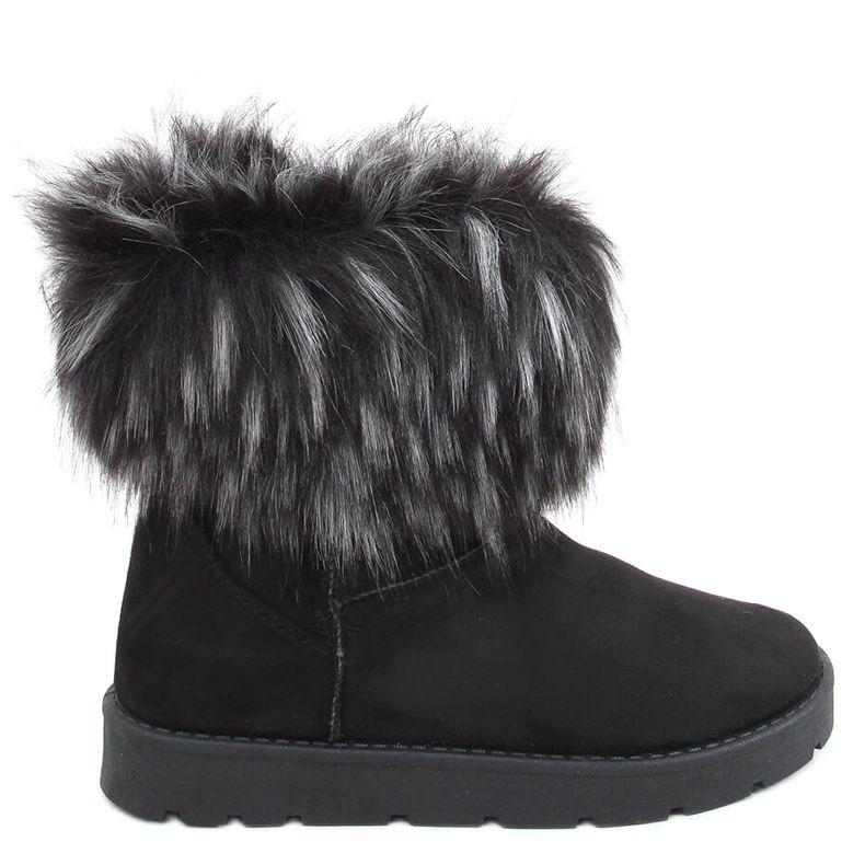 Snow boots with fur from Else Black