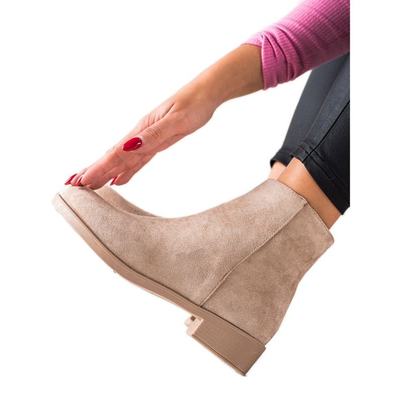 Mannika Classic suede boots beige