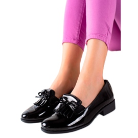 Filippo Leather Brogues With A Bow black Filippo Leather Brogues With A Bow black
