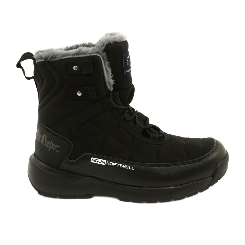 Women's snow boots on Softshell Lee Cooper LCJ-21-17-0590l black black