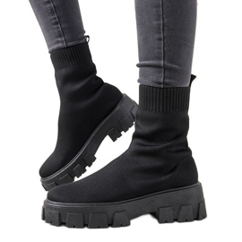 Black boots on a thick sole Randy