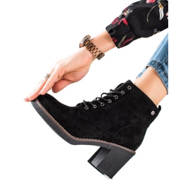 TRENDI Lace-up Ankle Boots black TRENDI Lace-up Ankle Boots black