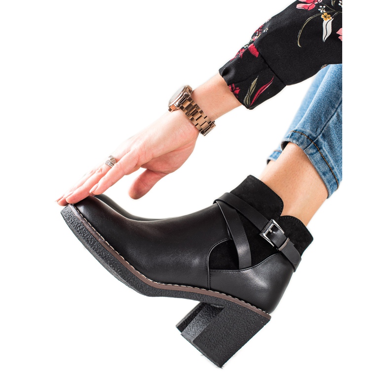 TRENDI Casual Black Boots TRENDI Casual Black Boots
