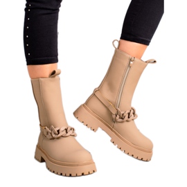 TRENDI Beige Workers With A Decorative Strip TRENDI Beige Workers With A Decorative Strip