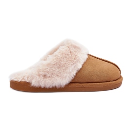 Women's Slippers Slippers with Fur Camel Pinky brown