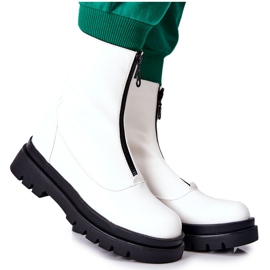 PE1 Women's Boots With Zipper White Tierra