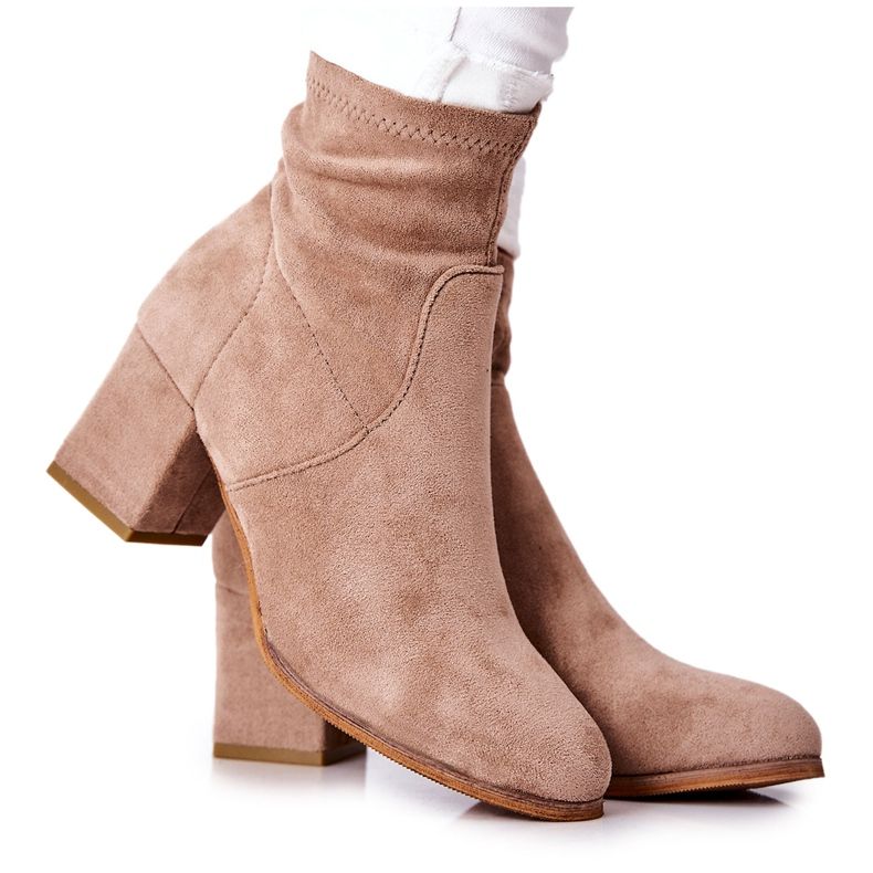 PE1 Women's Boots Suede Beige Merducio khaki