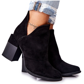 PM1 Women's Boots On Heel Cut Black Meliori