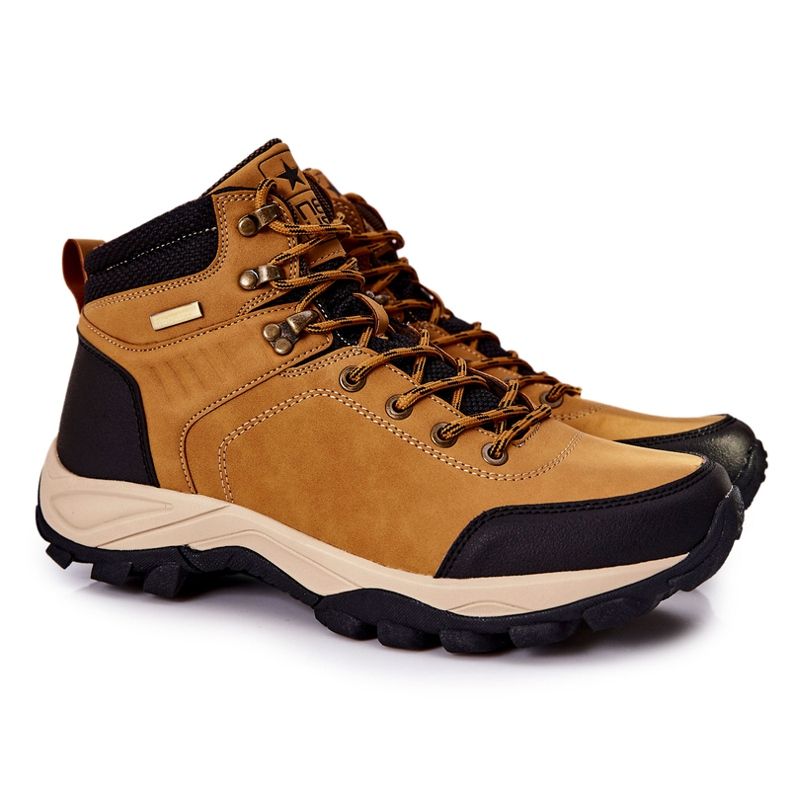 PE1 Men's Warm Trekking Shoes Camel Dannis brown