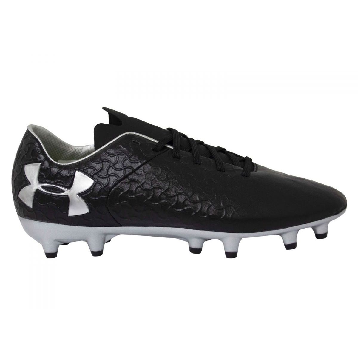 Under armour black online football boots