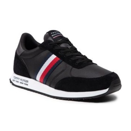 Shoes Tommy Hilfiger Runner Lo Leather Mix M FM0FM03736 Bds black