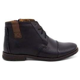 Olivier Black men's winter boots 315MP