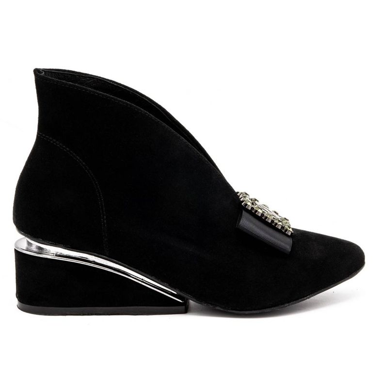 Exquisite Women's leather boots on the 1278EX platform black Exquisite Women's leather boots on the 1278EX platform black