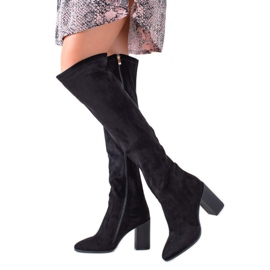 Goodin Boots With Decorative Heel black Goodin Boots With Decorative Heel black