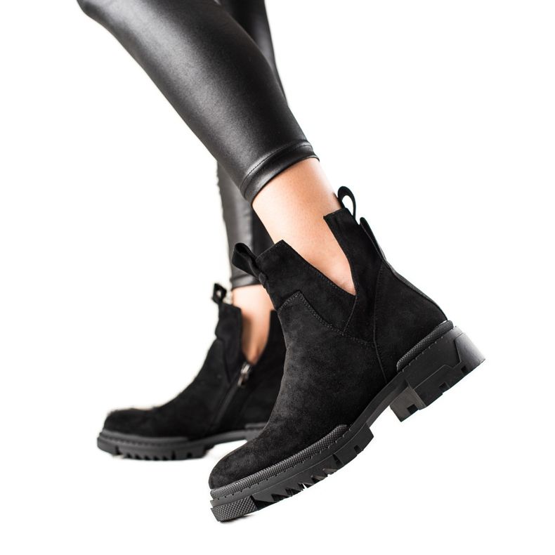 W. Potocki Cut-out suede bags black W. Potocki Cut-out suede bags black