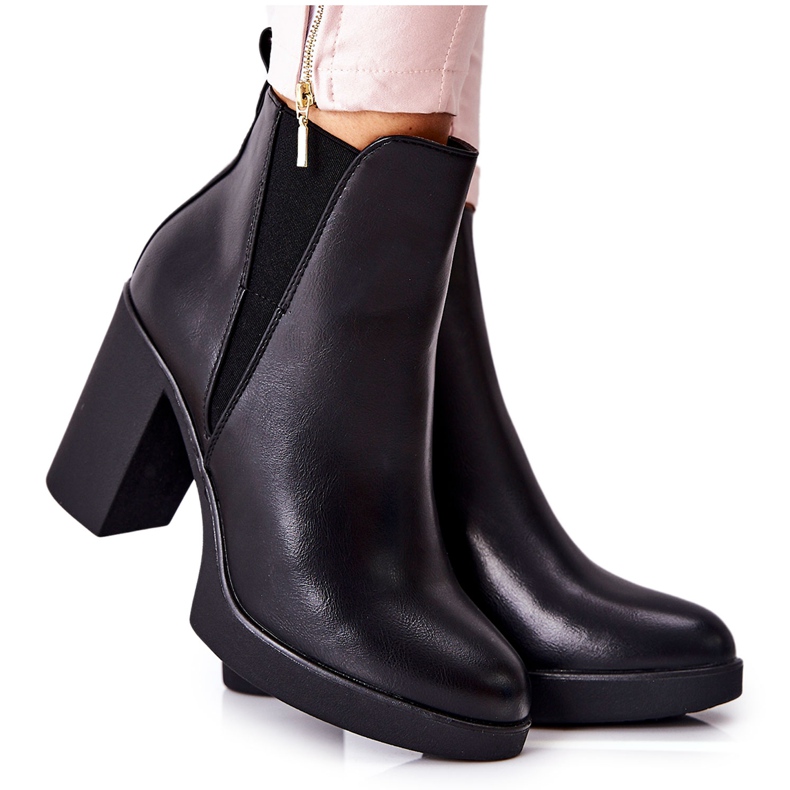 PG1 Leather Boots On A Black Linari Post