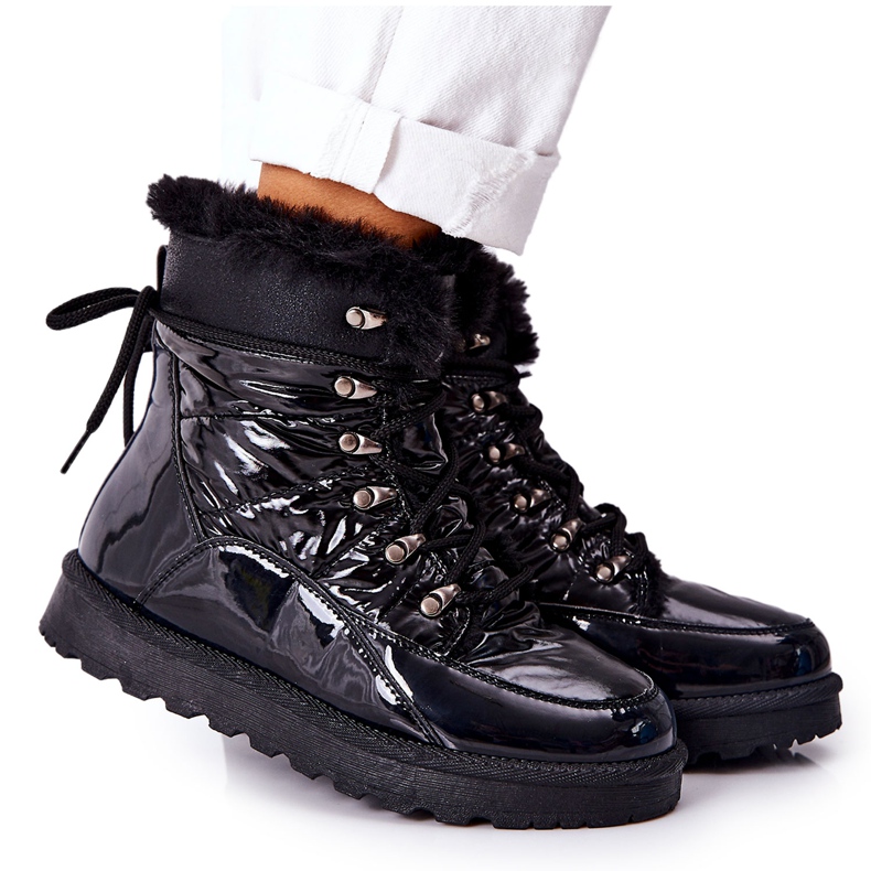 POTOCKI High Fur-insulated Snow Boots Black Sneezy