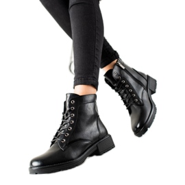 W. Potocki Black Trappers Made of Eco Potocki Leather