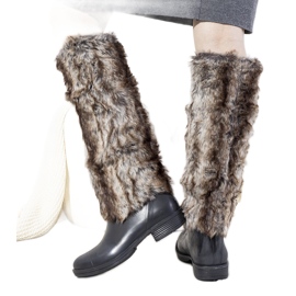 Black rain boots with Melgar fur