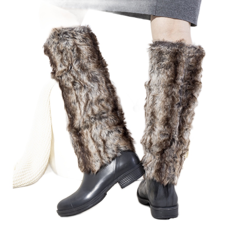 Black rain boots with Melgar fur