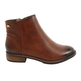M.Daszyński Brown Booties Chelsea boots SA62-2