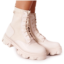 PS1 Women's Boots Workers Beige Megan