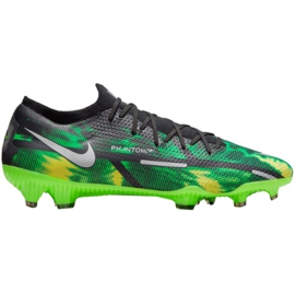 Nike Phantom GT2 Pro Fg Sw M DM0734 003 soccer shoes multicolored green KeeShoes