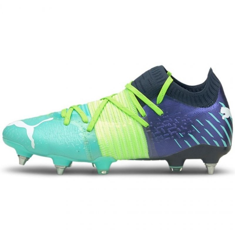 Football boots Puma Future Z 1.2 MxSG M 106479 03 navy blue, multicolored blues and navy blue