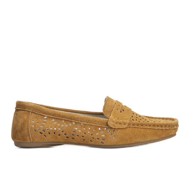 S. BARSKI Camel loafers with openwork by S. Bararski brown