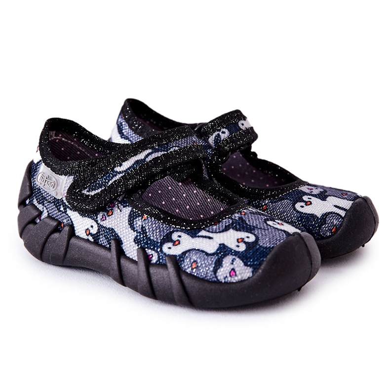 BEFADO S.A. Slippers Inblu Penguins 109P239 Black