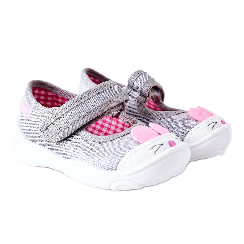 BEFADO S.A. Slippers Ballerina Inblu Rabbit 209P033 Gray