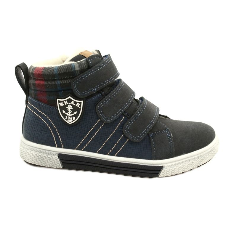 Sport shoes insulated with fur American Club GC24 / 21 Navy Blue
